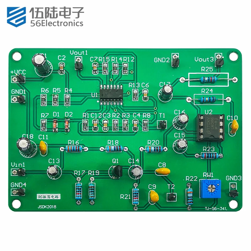 

RC Oscillation Circuit Kit Electronic Skill Training Welding Practice Self Assembly and Soldering Kit