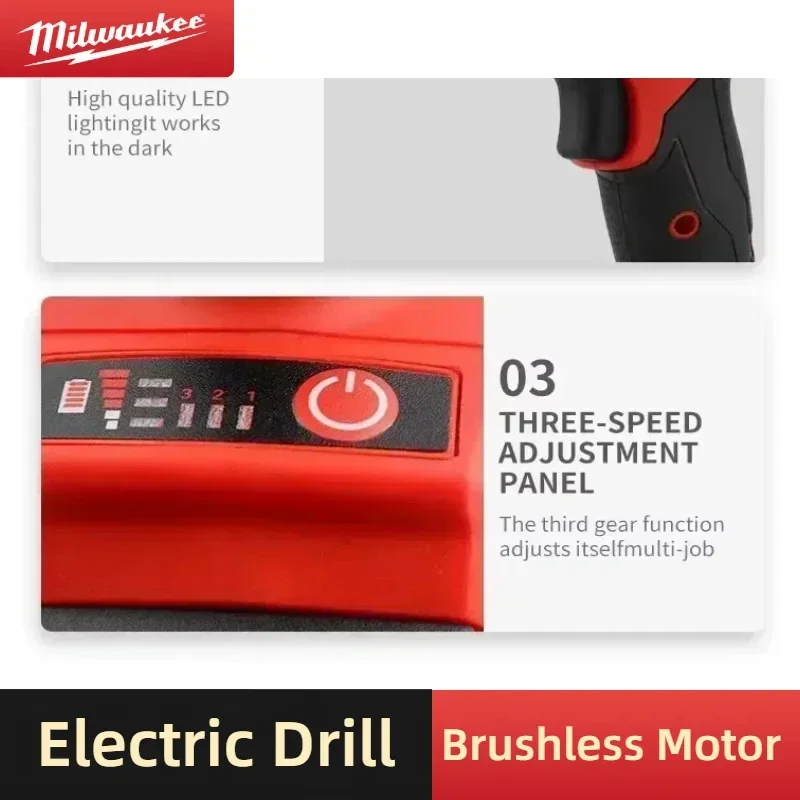 Milwaukee M18 18V Brushless Cordless Impact Wrench 1300NM Max Torque 1/2