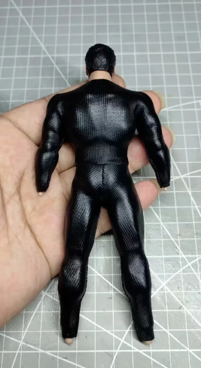 1/12 Scale Striped black tight fitting suit Model for 6'' gwtoys