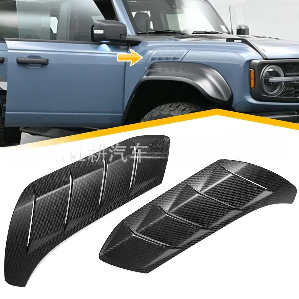 Suitable For Ford Bronco Real Dry Carbon Fiber Fender Out Of Trend Frame Decorative Raptor Modified Parts