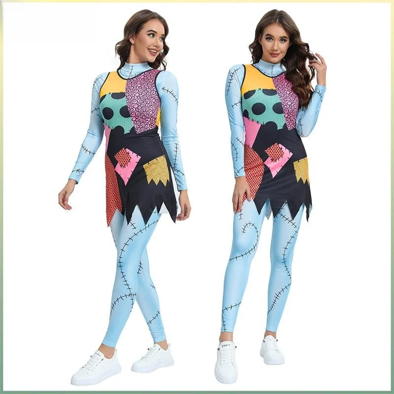 

loween Print Dr Women's Costume Cisas Carol Cosplay Gift Women's Faionable Traditional Chinese Sle Clothing