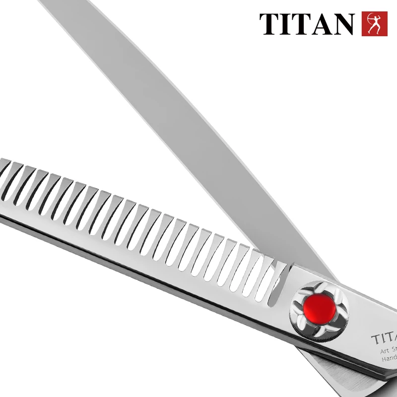 TITAN 7.0 7.5 Inch Pet Curved Scissors Pet Grooming Shears Stainless steel