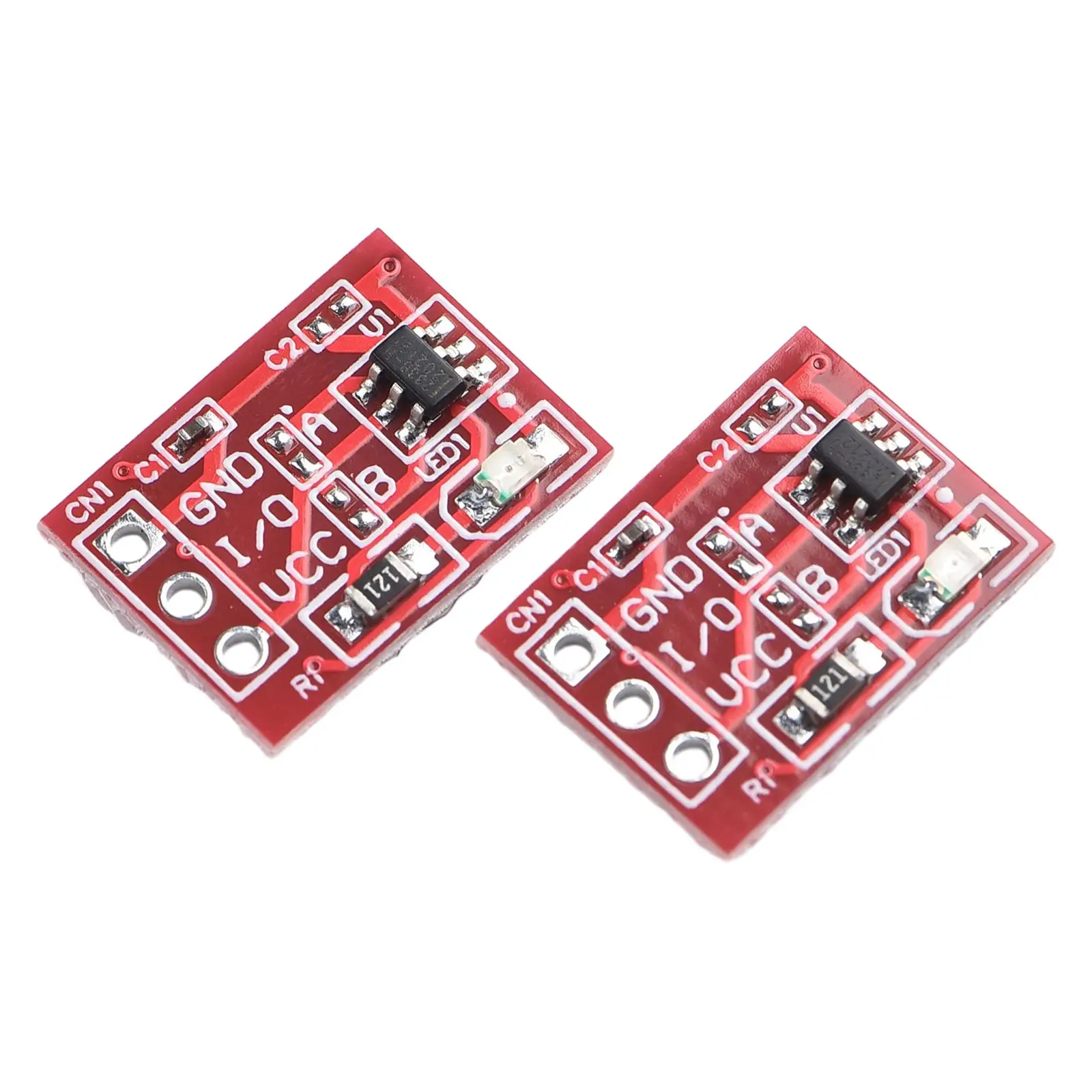 Enhanced Version  Red Board  20Pc TTP223 Touch Button Modular Self Locking Capacitive Switch  Easy Installation