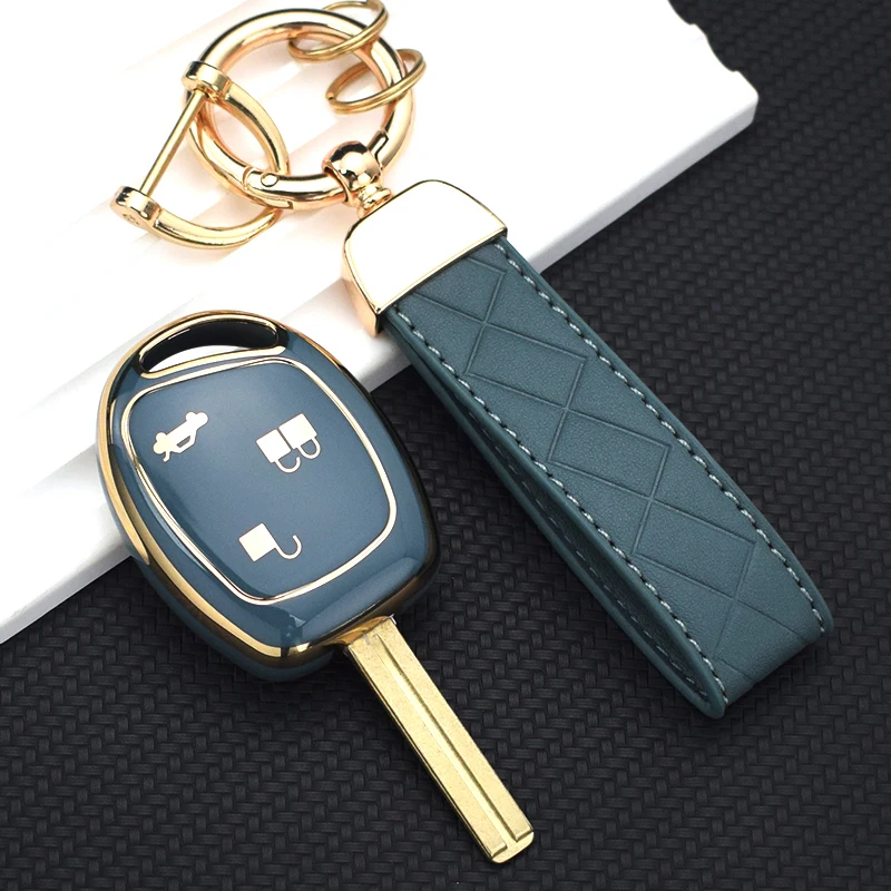 Auto Fob 3 Buttons TPU Car Remote Holder Case Key Cover Keychain For Ford C-MAX S-MAX TRANSIT KA GALAXY MONDEO FIESTA FOCUS