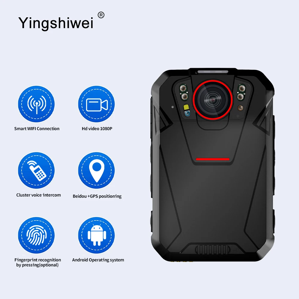 

Yingshiwei YSW-V2 GPS WiFi мониторинг в режиме реального времени Smart Digital Bodycam, нагрудный рекордер, мини-камера безопасности, пригодная для носки, 4G, Полицейская камера