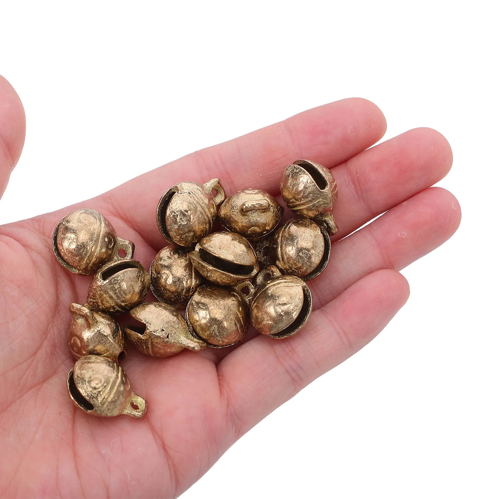 

30Pcs 16Mm DIY Copper Bells Accessories Melodious Ringtones Christmas Decoration Craft Supplies Copper Bells Accessories