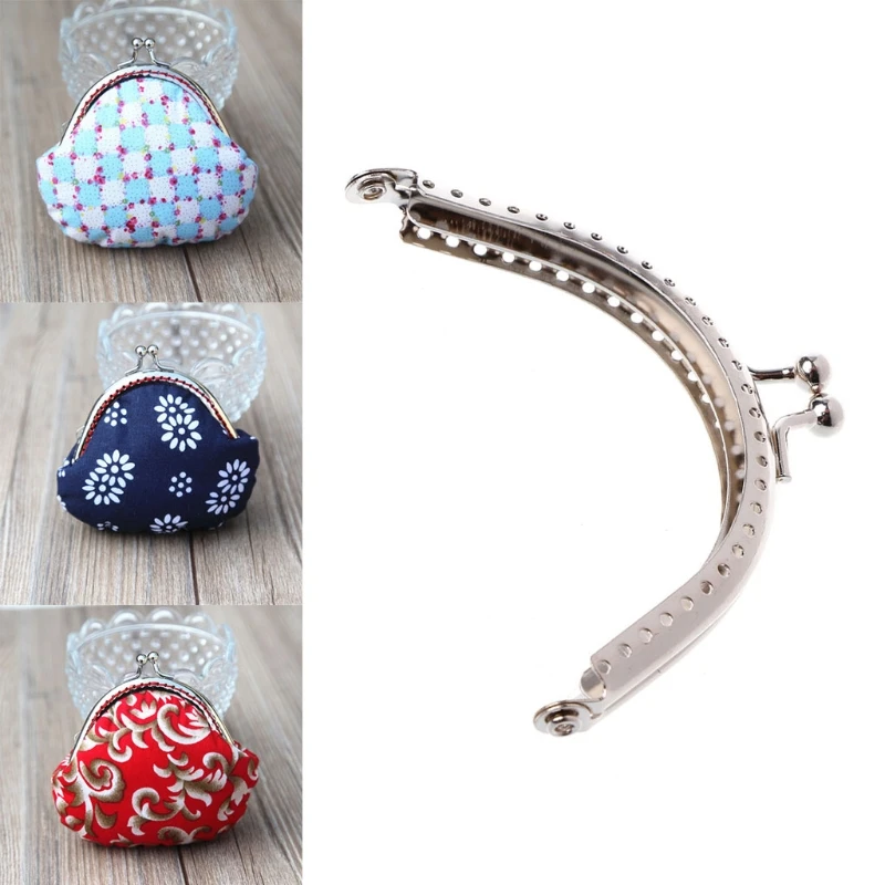 1PC Metal Coin Purse Bag DIY Craft Frame Kiss Clasp Lock Accessories 8.5cm