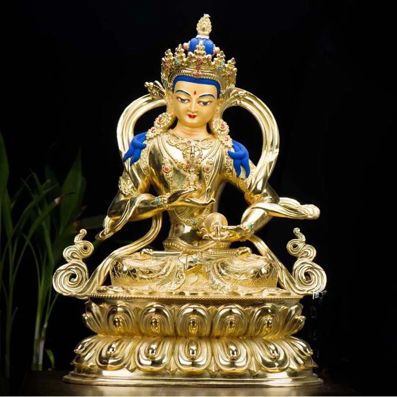 HUGE 48CM large High-grade Buddha statue Tibetan Buddhism Nepal Gilding Vajra Vajrasattva Buddha statue bless Safety Health luck