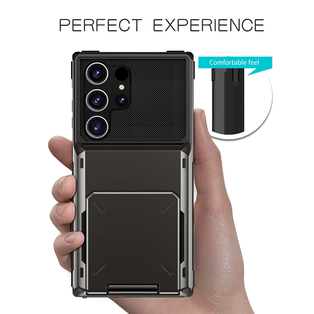 Brieftasche 5-Kartensteckplatz Kreditkasten für Samsung Galaxy S24 Ultra S23 S22 S21 Plus S20 FE Kartenhalter Abdeckung für Galaxy Note 8 9 10 20 – Detail 8
