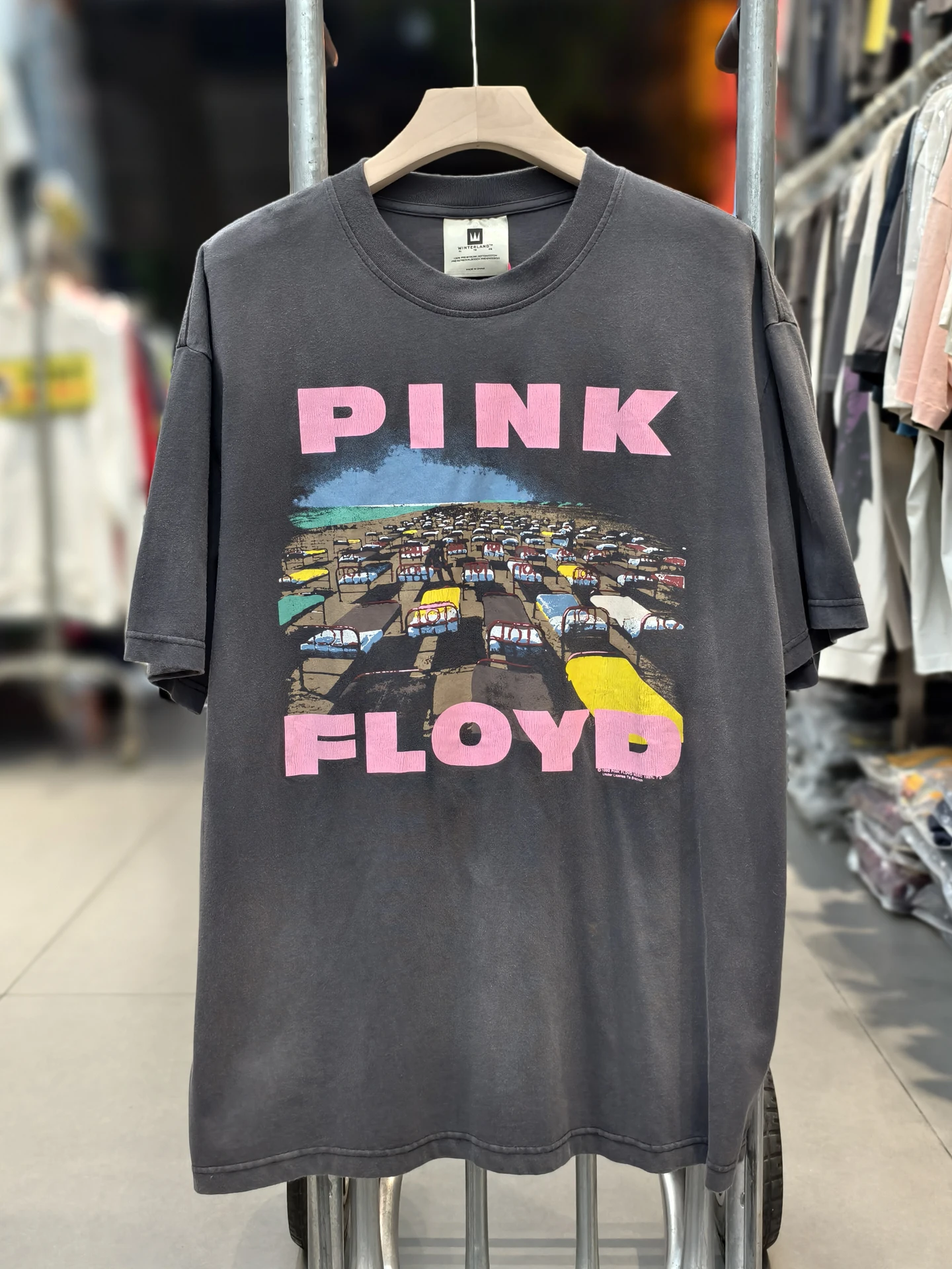 

Футболка унисекс Saint PINK Band Cracked American High Street, винтажная, свободного кроя, с коротким рукавом, из хлопка, с круглым вырезом, молодежная