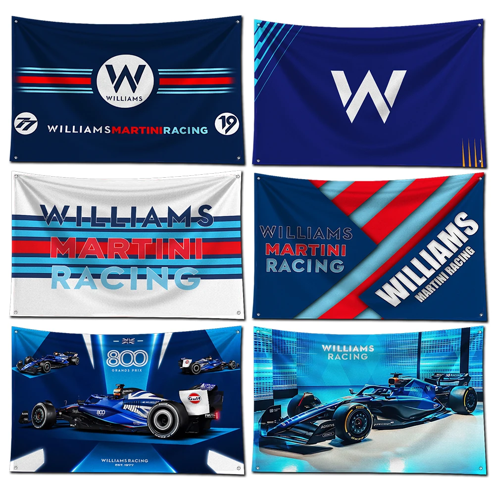3x5 футов флаг полиэстер с цифровой печатью баннер для F1 Racing W-williams Garage Wall Art Out Door Decoration с латунными втулками