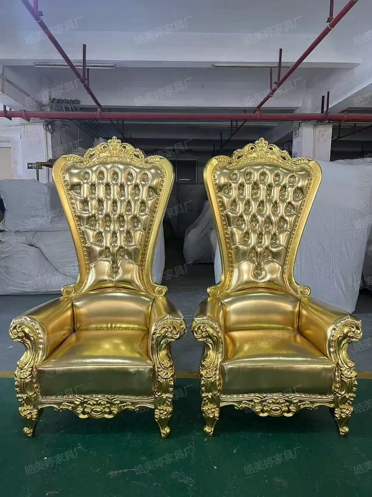 European high-end queen chair outdoor activities hotel clubhouse decorative chair live queen guest chair