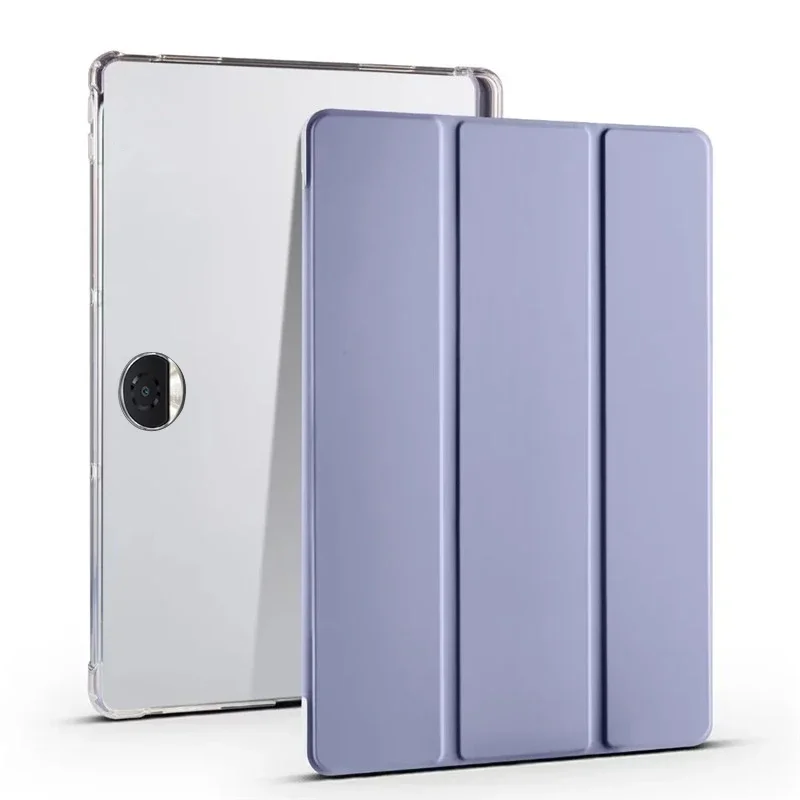 حافظة GEFENIS Coque لهاتف Honor Pad 9 مع حامل قلم ثلاثي الطي من جلد البولي يوريثان الناعم حامل خلفي للكمبيوتر اللوحي Funda لـ Honor Pad 9 12.1 بوصة Cas