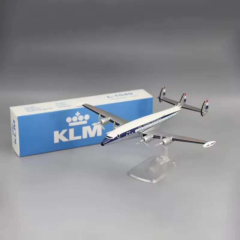 Escala 1:125 The Flying Dutchman KLM L-1049 Airlines ABS modelo de avión de plástico juguete avión modelo exhibición colección Fans