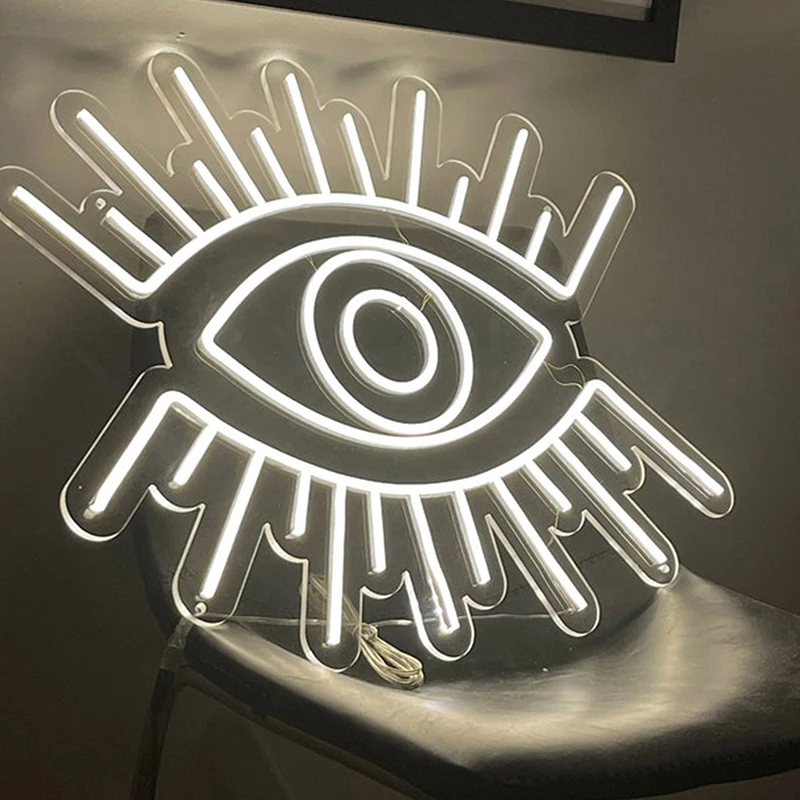 LED Evil Eye Neon Sign Wall Art Decor Neon Sign Lights  Anime Neon Sign for Bedroom Wall Decor 10 Colors