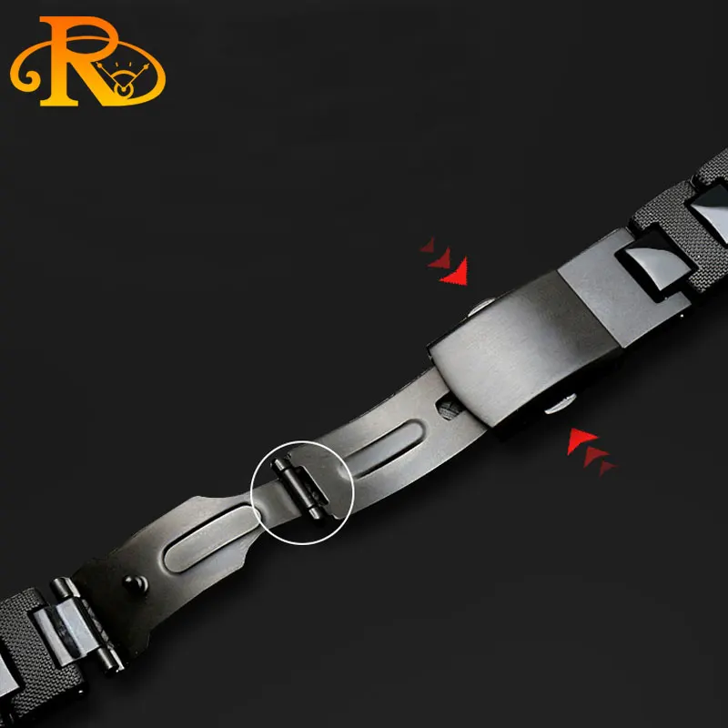 Cinturino in plastica per bracciale di alta qualità 16mm per Casio G-shock DW-6900/DW9600/DW5600/GW-M5610 cinturino per orologio nero da uomo