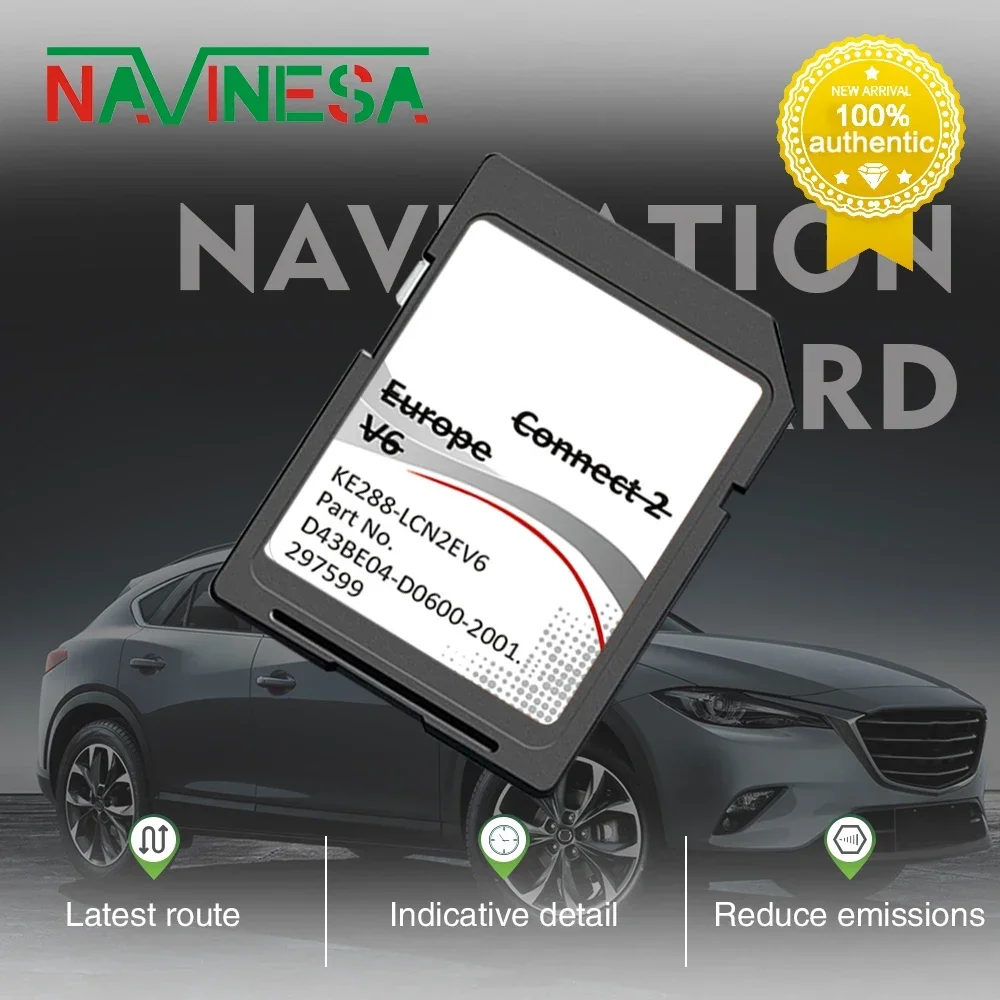 C2V6 Car GPS Navigation SD Map Card for Nissan Micra from 2013 to 2015 Cover Finland Netherlands Hungary Poland Country