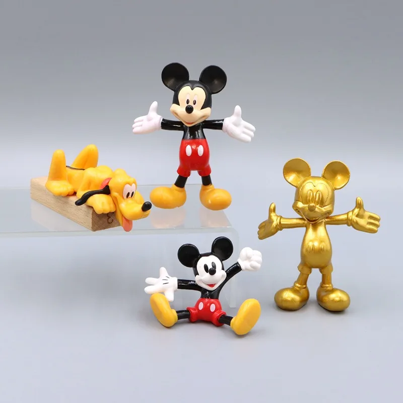 ANIME Cute Mickey Mouse Pluto Doll DIY Patch Material Baking Cake Decoration Ornament Doll Cartoon Kawaii Action Figure Model