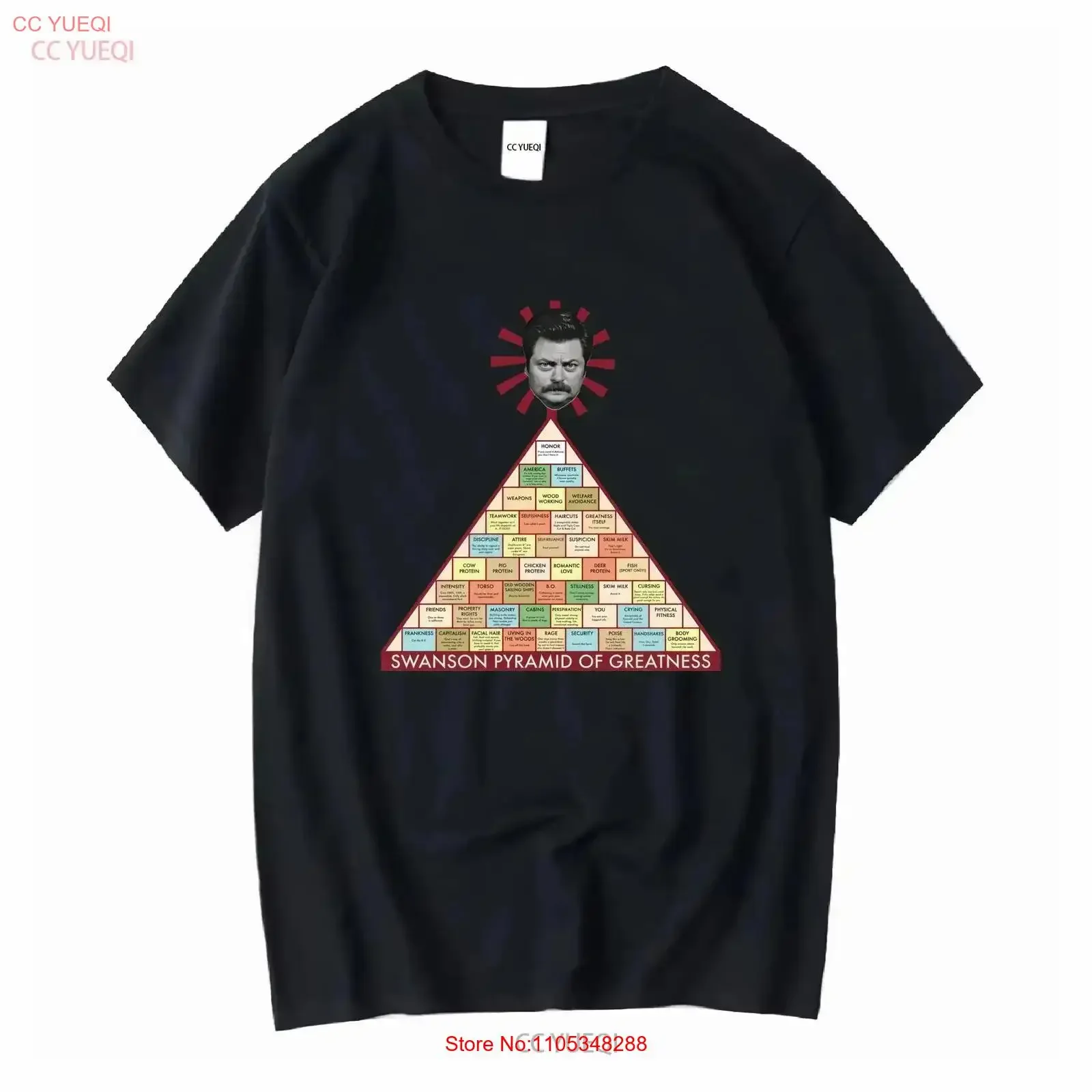 Parks Rec T Shirt Large Ron Swanson Pyramid of Greatness Nick Offerman Official vintage Washed Top For Everyday Wear Slightly