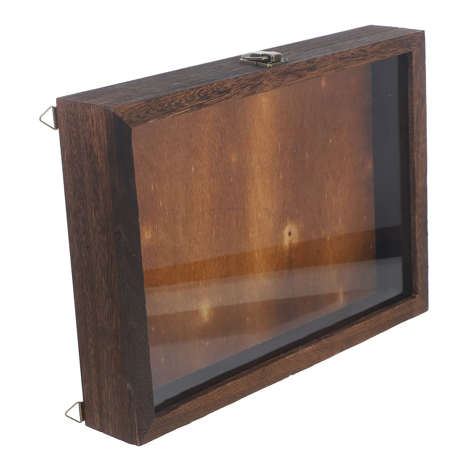 

Витрина для образцов в ретро-стиле с прозрачной крышкой, деревянный футляр для бабочек, насекомых, образцов, ювелирных изделий, поделок, монет, для хранения и демонстрации