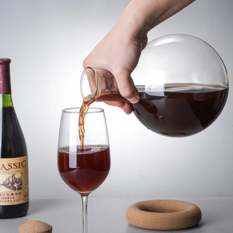 

Glass decanter, red wine light luxury glass wine dispenser, household red wine dispenser, jug, fast decanter