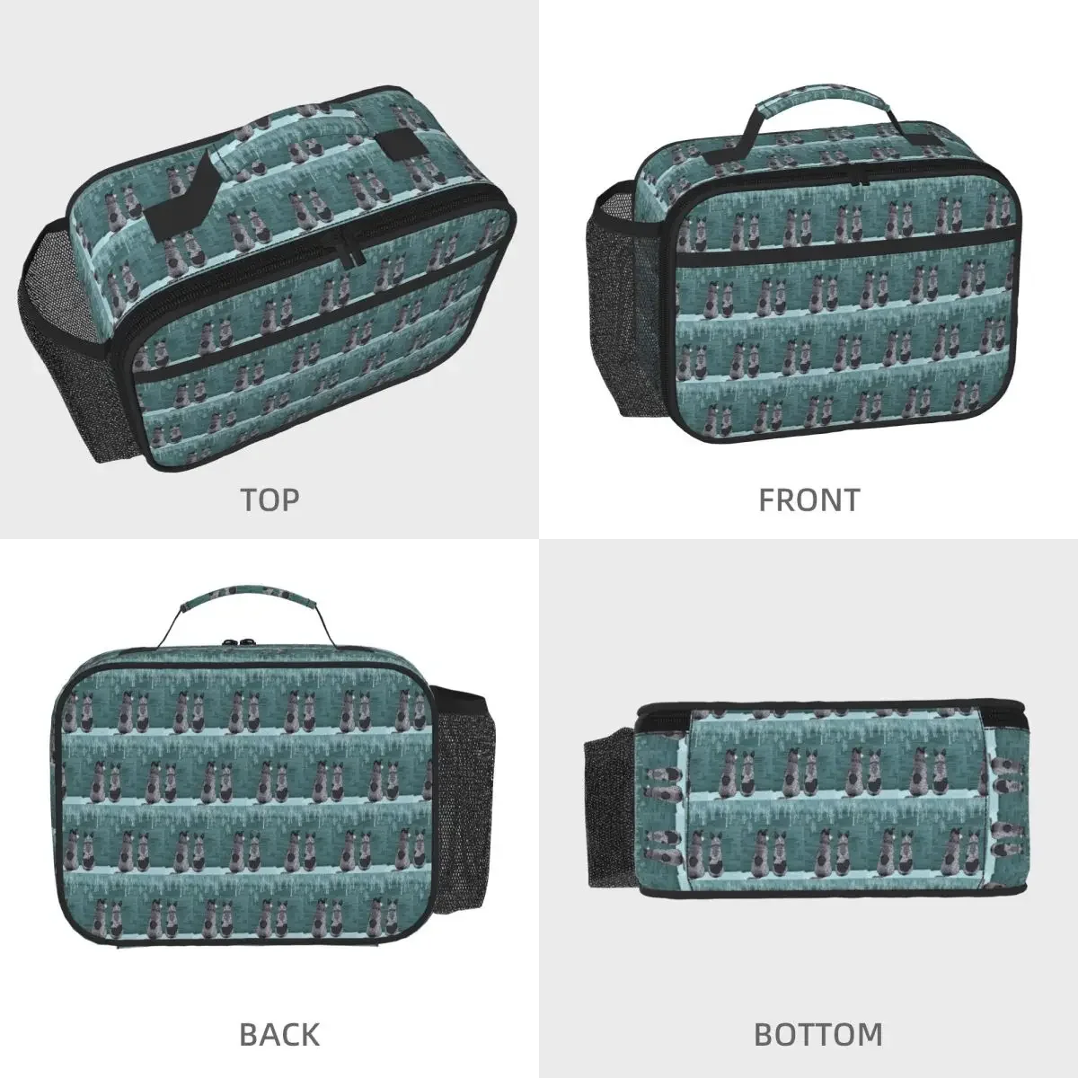 Australian Cattle Dog Blue Heeler Insulated Lunch Bag for Women Office Cooler Thermal Food Box Tote Lunch Boxes Container