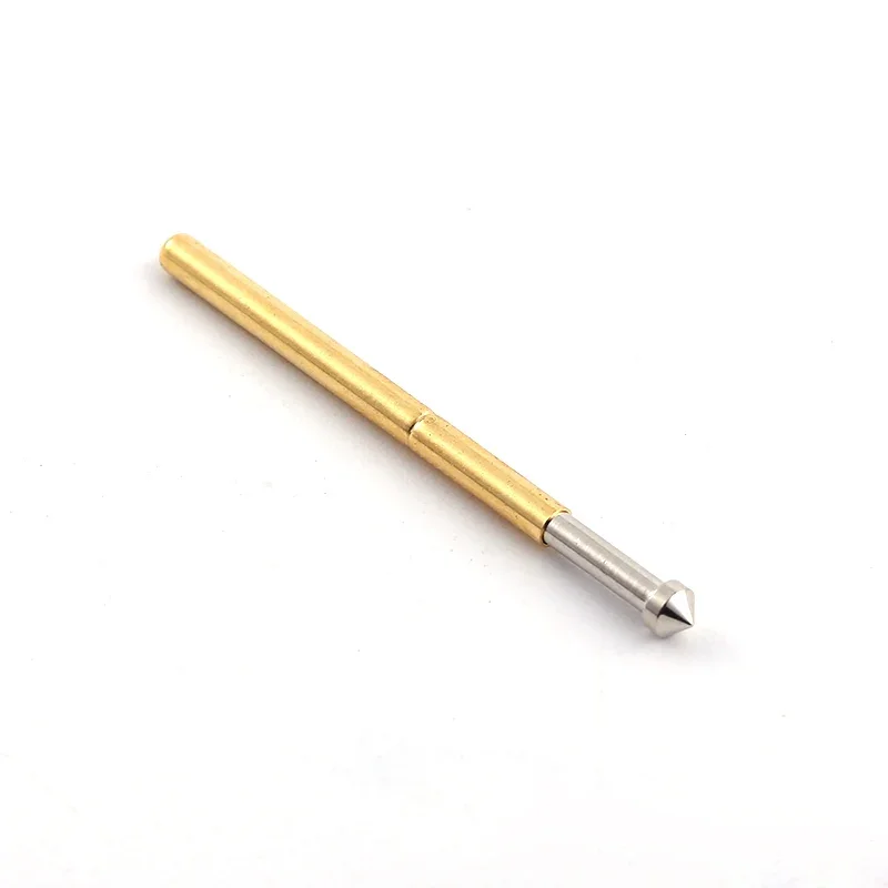 100PCS/Pack Spring Test Probe P125-E2 Cone Outer Diameter 2.0mm Total Needle Length 33.35mm for Testing