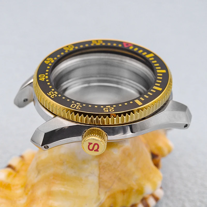 NH35 Case Seiko Bezel Insert SPB185 SPB187 Stainless Steel Watch Case Fit NH35 NH36 Automatic Movement Men Diving Watch Case