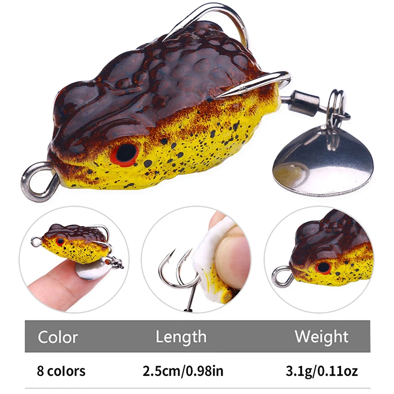 1 Piece Artificial Lure Shiny Double Hook Lure Fishing Bait Soft Bait Blackfish Imitation Soft Bait