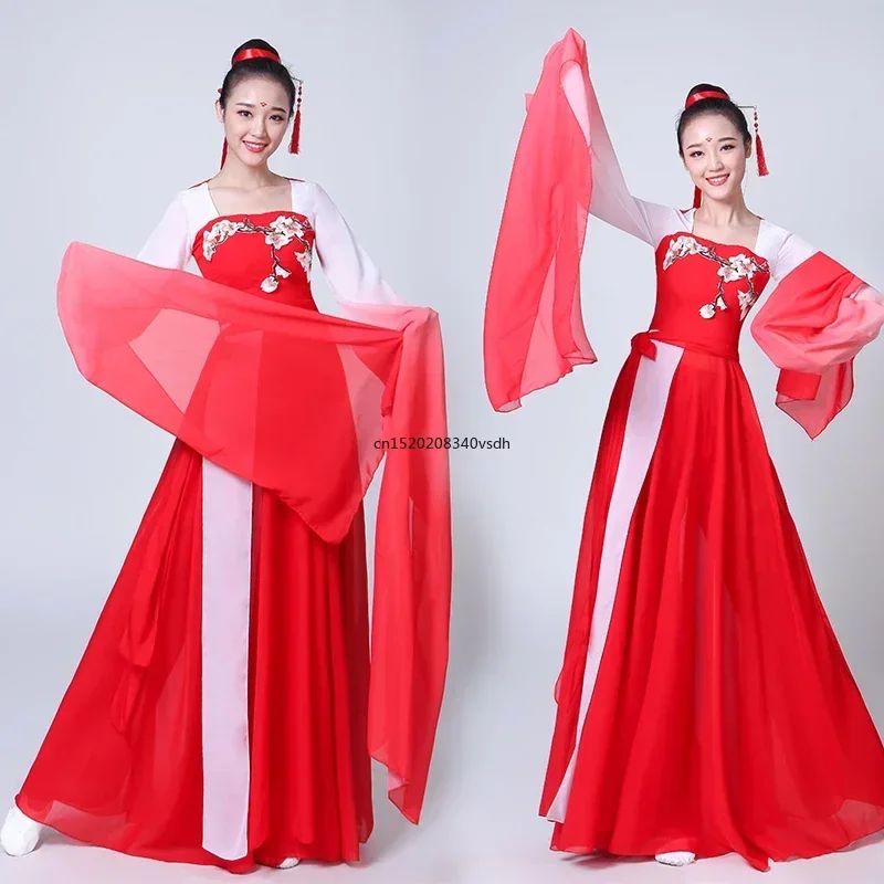 Stil Hanfu klassische chinesische al Tanz kostüme weibliche neue Stil Tanz kostüme Ärmel Tanz kostüm