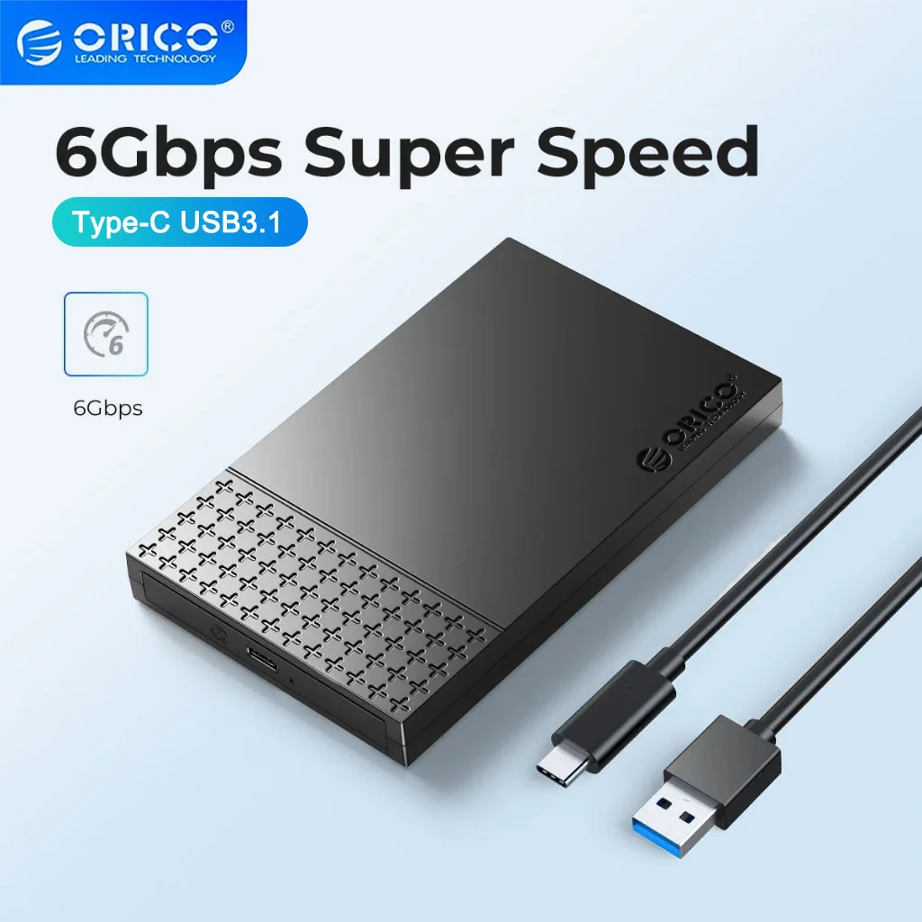 

ORICO 2.5 Inch HDD Case SATA to USB 3.1 Gen 2 6Gbps External Hard Disk SSD Enclosure For PC MacBook Laptop HD Disk Storage Box