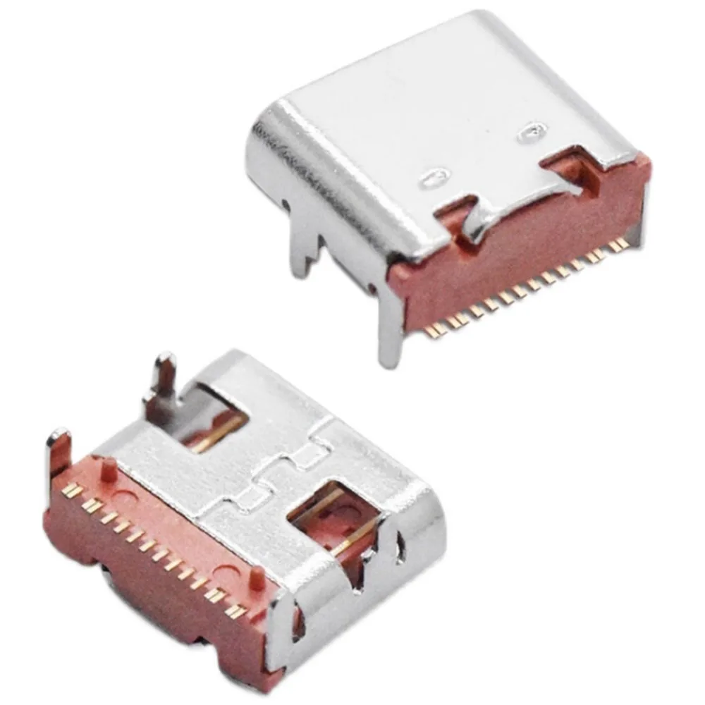 10 قطعة 16 دبوس SMT موصل مقبس المصغّر USB نوع C 3.1 أنثى موضع SMD DIP لتصميم PCB لتقوم بها بنفسك عالية الشحن الحالي