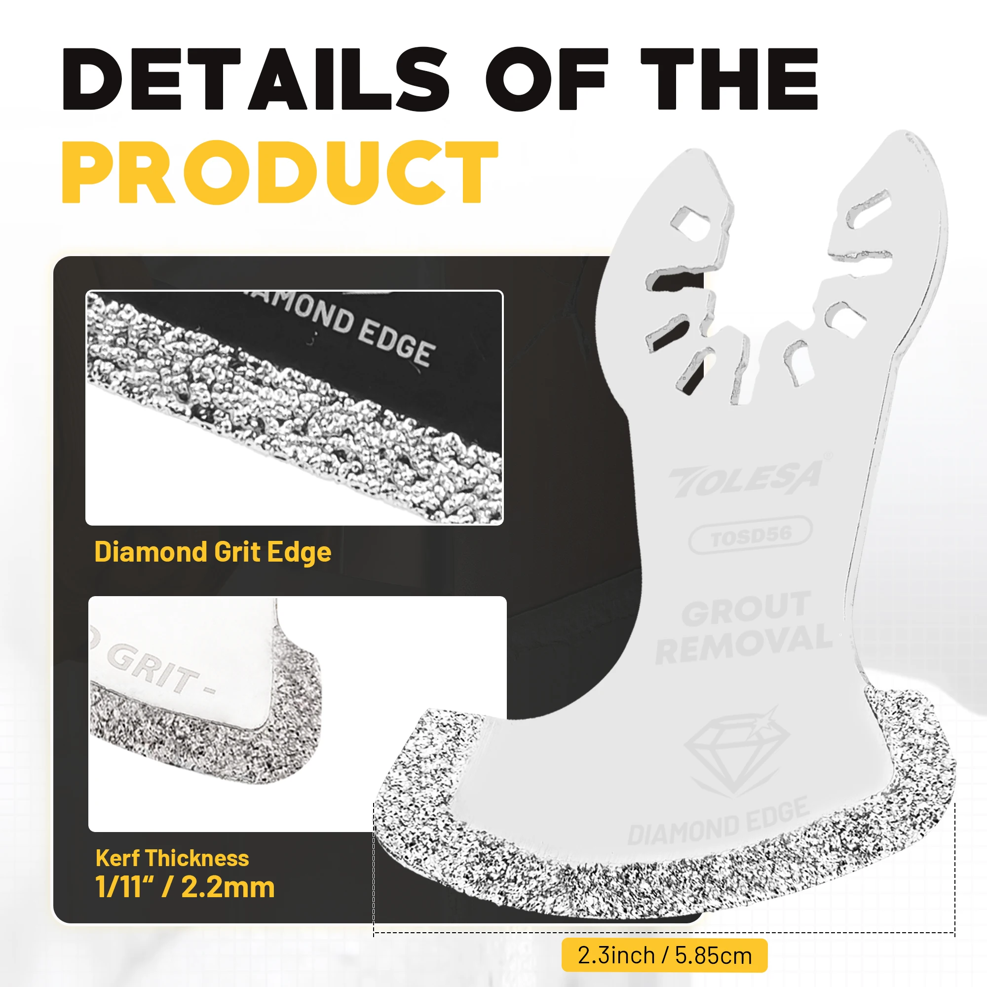 TOLESA 3/5PC Oscillating Multi - огляд і ціна Grout Saw Removal