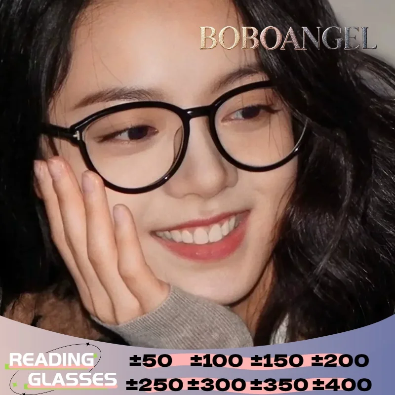 

BOBOANGEL Comfortable Myopia Prescription Computer Glasses For Women BlueLight Blocking Progressive Photochromic Optical Eyeware