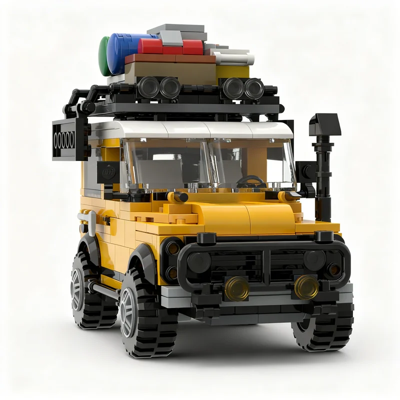 429pcs MOC Offroad Vehicle Defender Racing Series Model Building Blocks Design Collection Parts Bundle Compatible Hobby Toy Gift