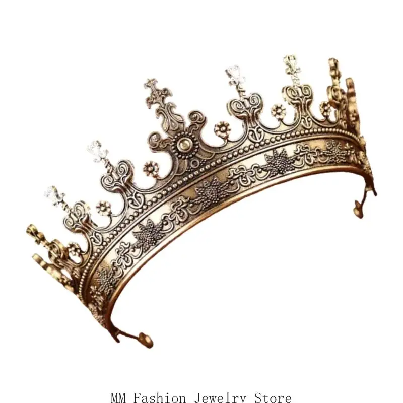 D0UB Classical Hisf Circle fasce per testa barocca per le donne perfette per i matrimoni e lo spettacolo