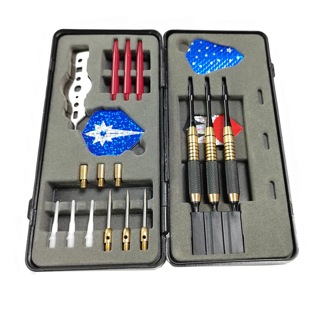 

Portable 18g Brass Soft Hard Darts Set Adjustable Weight Conversion Needles Nylon Shaft PET Dart Flights Tool for Indoor Game