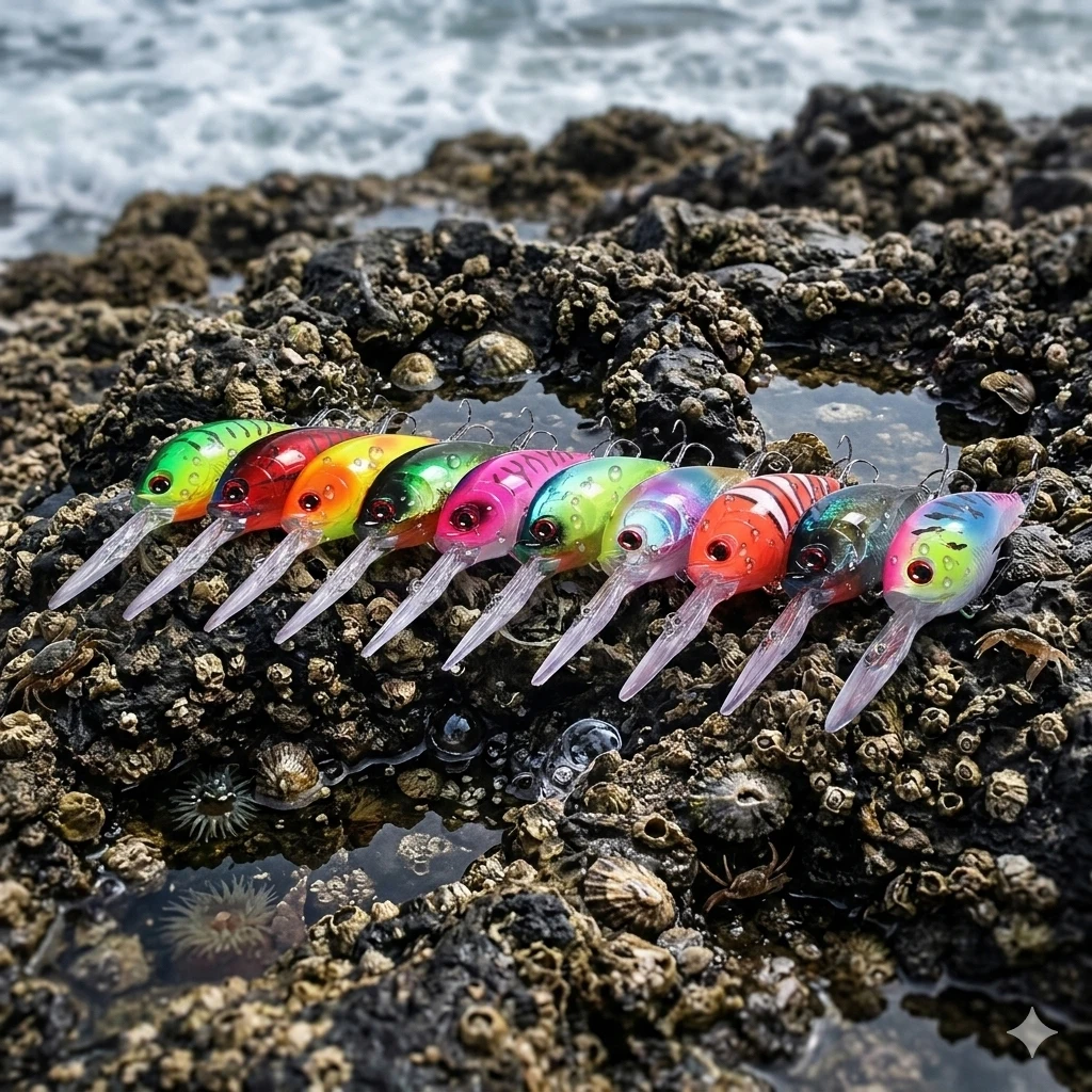 10-teiliges Tiefwasser-Crankbait-Set 12,5cm 20,5g, Langlippen-Wobbler Harter Köder, Scharfe Dreifachhaken Kunstköder für Barsch, Hecht, Karpfen
