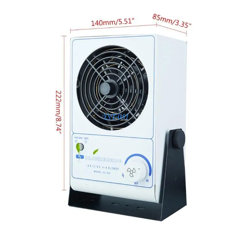 E15A مكافحة ساكنة أيون مروحة مكافحة ساكنة أيون مروحة سطح المكتب أيون مروحة إضافة ساكنة الصناعية مزيل القضاء على كهرباء #6