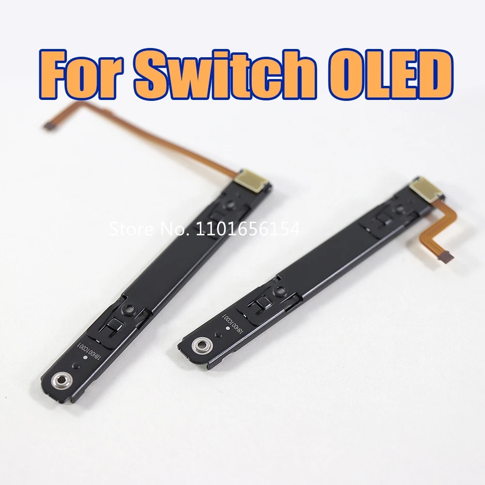 20 قطعة استبدال السكك الحديدية المنزلقة اليسرى اليمنى مع كابل مرن لوحدة التحكم نينتندو سويتش Oled