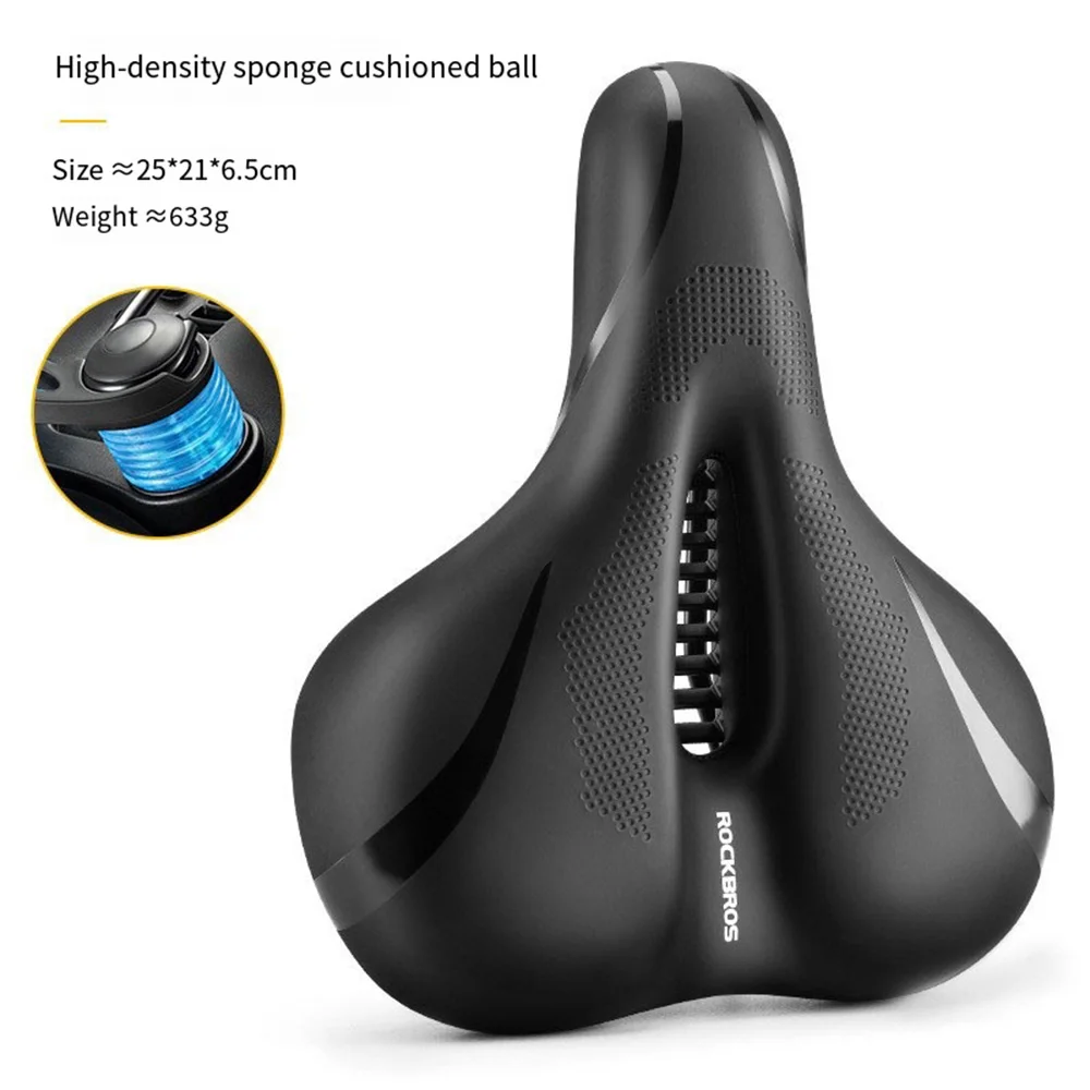 

ROCKBROS Hollow Breathable Bicycle Saddle Men Women MTB Road Bike Seat Saddle Shock Absorbing Comfortable Big Butt