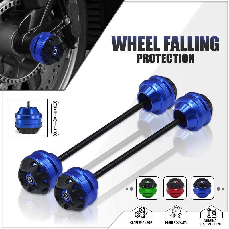 Motorrad Vorder- und Hinterrad-Achsschutzpolster für GSXS950 GSX8R GSX8S GSXR600 750 1000 GSR600 GSR750 GSXS750 GSXS1000 GSX1300R