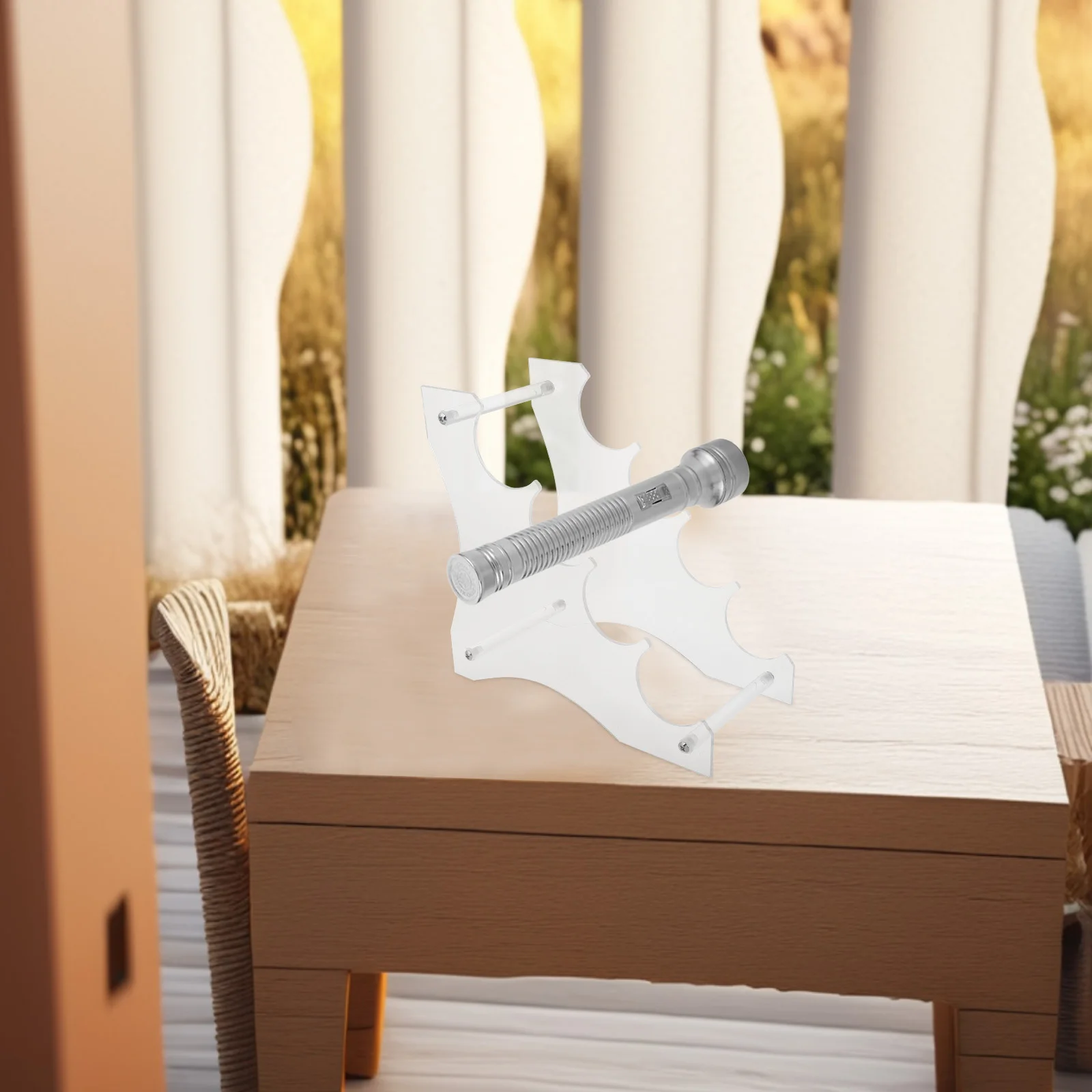 

Acrylic Flashlight Display Stand Multi-Layer Storage Rack For Desk Table Retail Store Torch Holder Display Base For