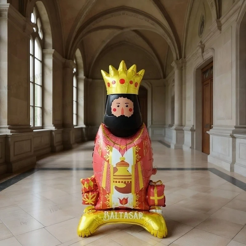 King Heart-Shaped Balloons Cartoon King Leaf Balls Birthday Party Christmas Baby Shower Decoration Children's Air Balloons