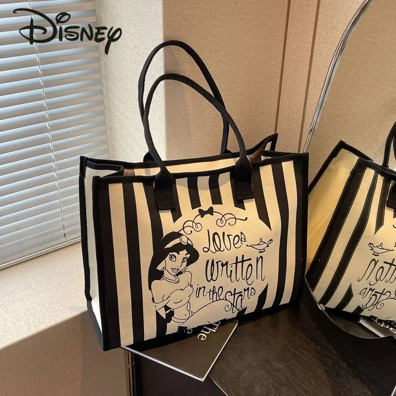 

Disney New Women's Handbag Fashionable High Quality Women's Shoulder Bag Cartoon Versatile Large Capacity Girl Shopping Bag