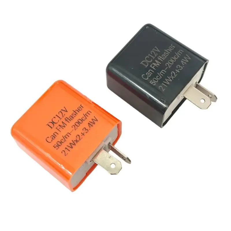 2 Pin LED Flasher Relay Adjustable Frequency Motorcycle Turn Signal Blinker Indicator Motorbike Accessories