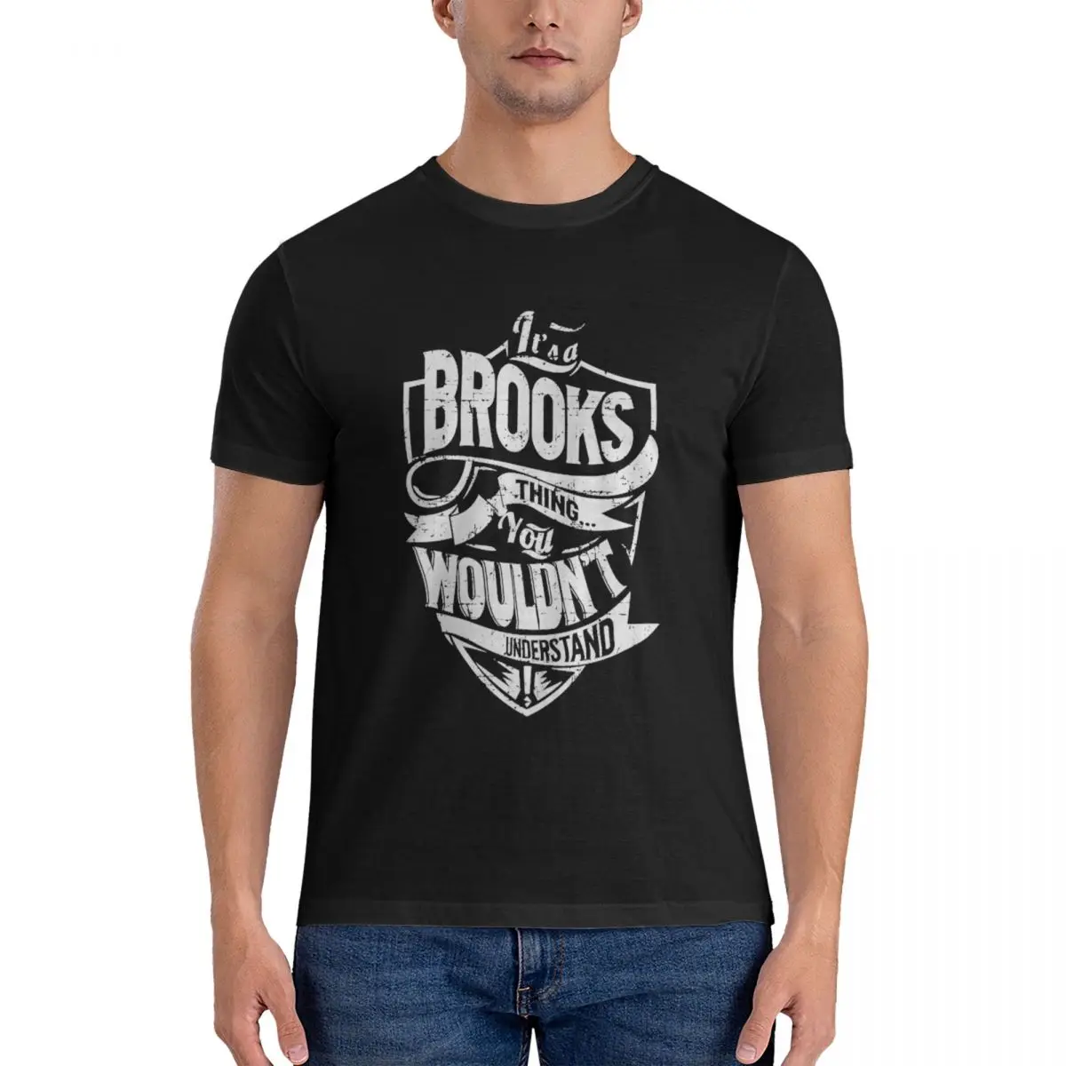 Men's T-Shirt Brooks Its BROOKS You Wouldnt Understand Amazing Cotton Tee Shirt Short Sleeve garth brooks T Shirts Crew Neck