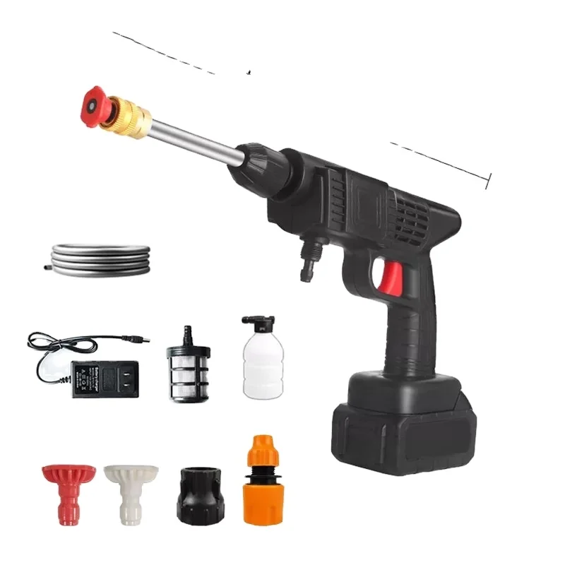

24V Cordless High Pressure Portable Car Washer Machine Wireless Car Wash Gun Spray Water Gun High Pressure Car