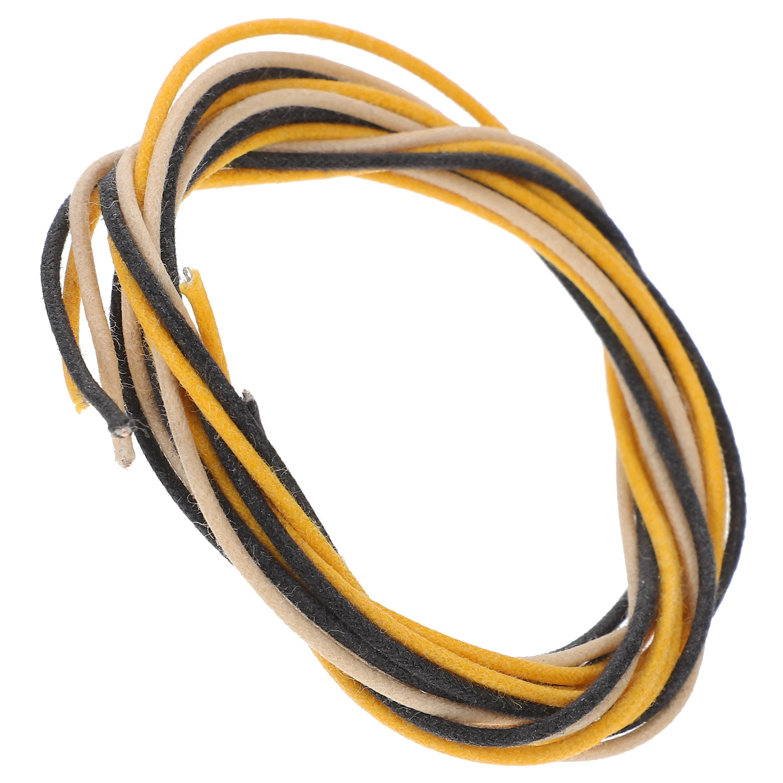 

3pcs Electric Guitar Bass Pickup Wiring Circuit Soldering Wire Black Beige Yellow Color Guitar Wire Replacement Parts Musical