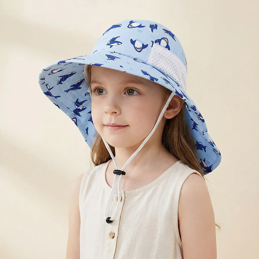 1-2 Jahre 3-5 Jahre 6-10 Jahre Kinder-Sonnenschutzhut 2026 Frühling/Sommer Leichter Bedruckter Fischerhut für Jungen und Mädchen Strand-Sonnenschutz S – Detail 10